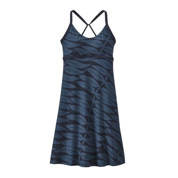 Patagonia Sundown Sally Strappy Blue Racerback Stretchy Athletic Dress Size XL - Picture 3 of 11